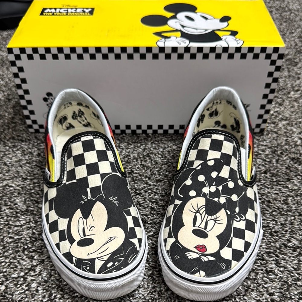 Mickey Checkered Vans
